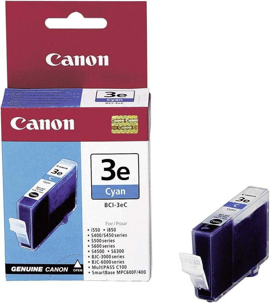 Картридж Canon BCI-3E Cyan для PIXMA iP3000/iP4000/iP4000R 4480A002