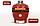 Керамический гриль-барбекю 24 дюйма CFG Chef (красный), фото 2