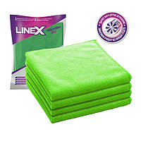 Салфетка для уборки 30х30см, микрофибра, универсальная, зеленая Linex