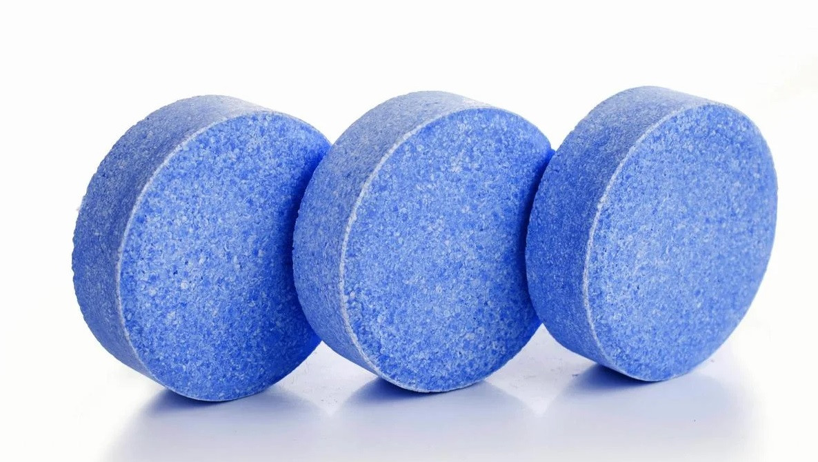 Таблетка синяя для бассейна, 200 г