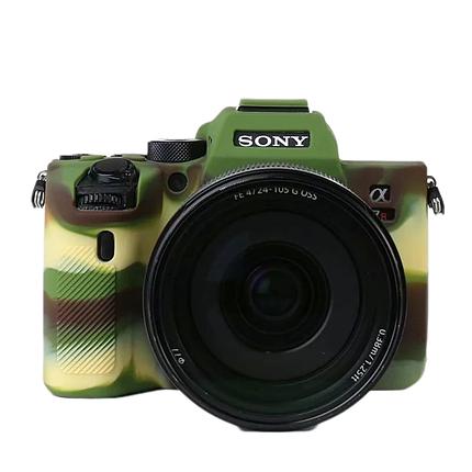SONY A7R4 Защитный силиконовый чехол камуфляж, фото 2