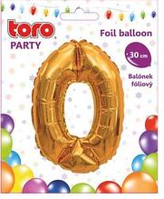 Шар надувной,дизайн Цифра 0;30 см.