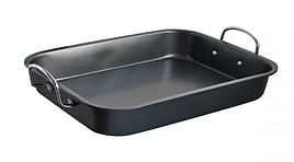 Екі тұтқасы бар тікбұрышты пісіруге арналған таба 37*28,9*5,5 қараңыз.