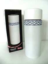 Термос 360 мл.нерж. сталь,белый с рисунком