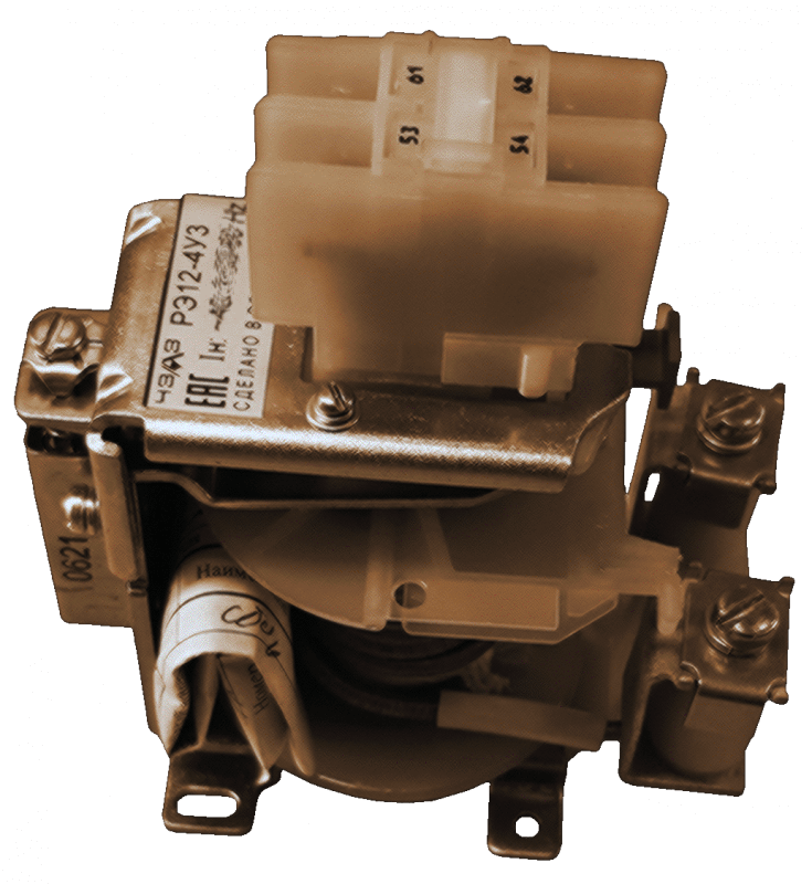 Реле тока РЭ12-4 У3 Iн ~6,0 А 50,60Гц 1"з" 1"р" Iсраб. 220-700% Iн присоед.переднее с ручн. возвратом