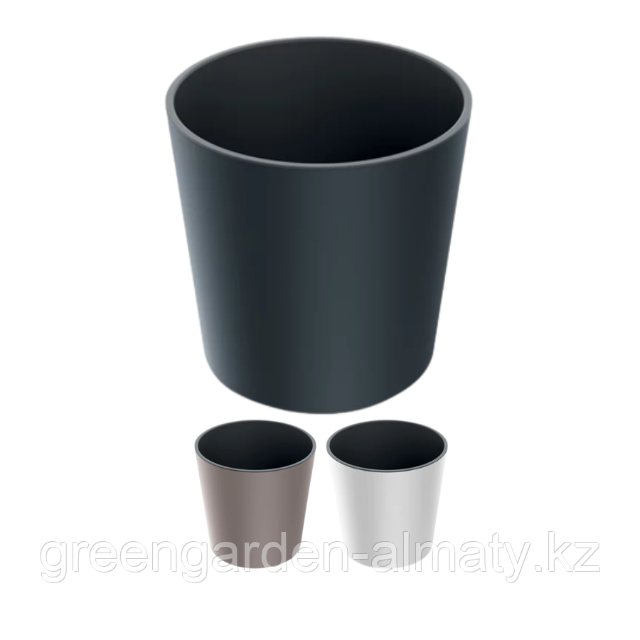 Горшок с внутренней вставкой Urbi Round DURO250 | Prosperplast, фото 1