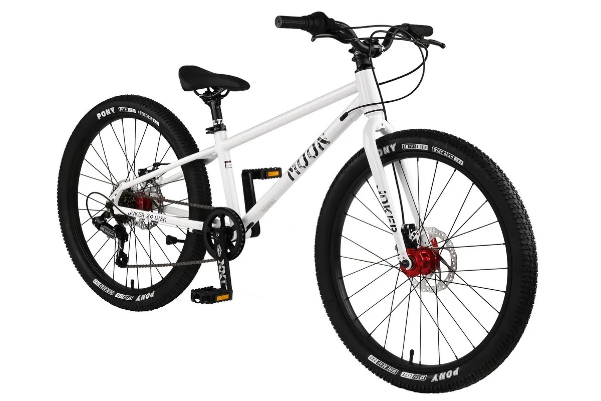 MOON Велосипед двухколесный JOKER 24'' disk 7 spd  White/Белый
