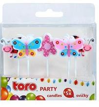 Свеча для торта Бабочки/Мотыльки