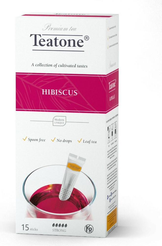 Чай Teatone каркаде листовой 15 стиков - фото 1 - id-p109056816
