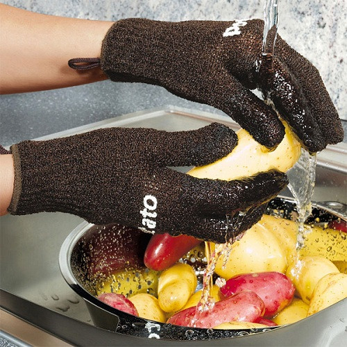 Перчатки для чистки овощей,нейлон, фото 1