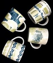 Кружка фарфор с рисунком 6*7,4*9,2 см