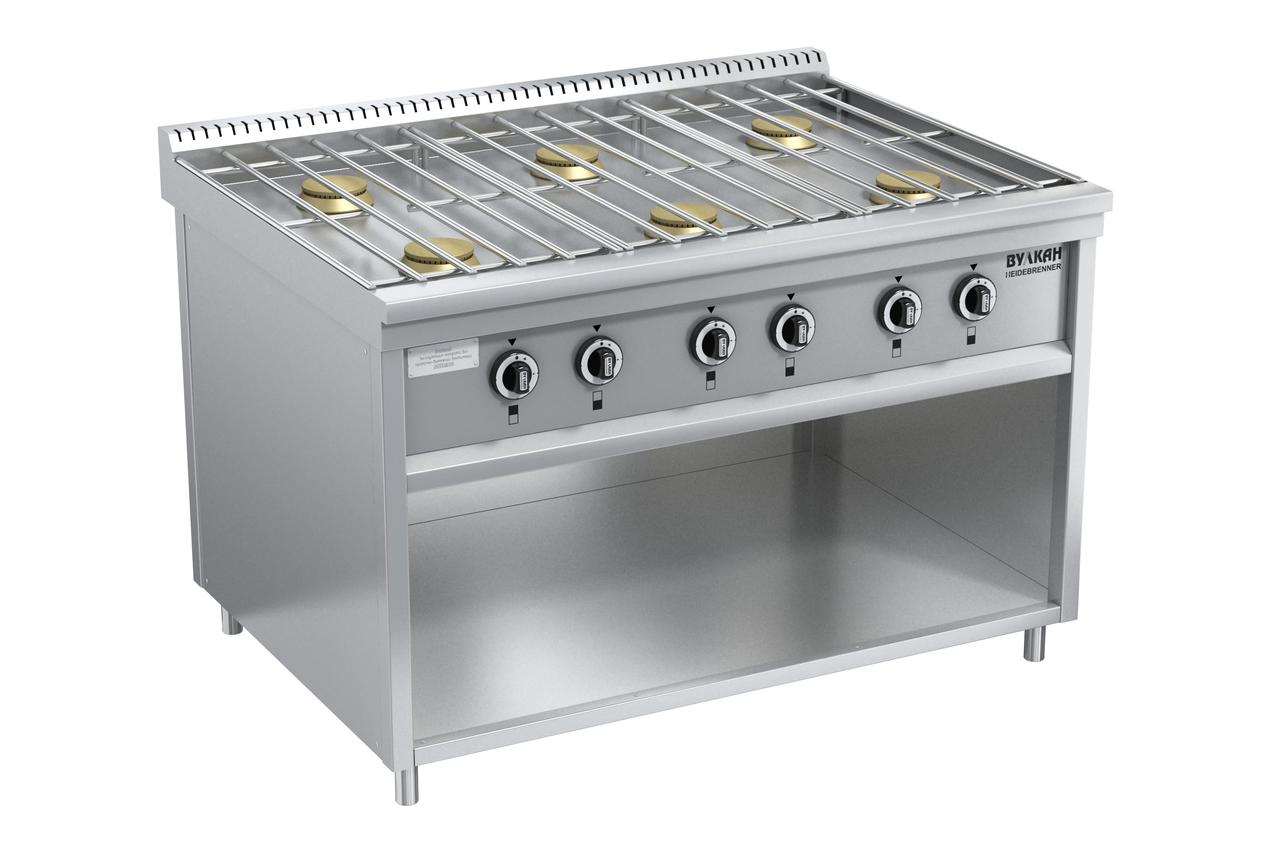 ПЛИТА ГАЗОВАЯ ВУЛКАН-HEIDEBRENNER ПРГ-IIА-6М STANDART серия 900, АРТ.823109