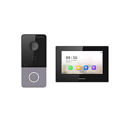 Hikvision DS-KIS605-P Комплект DS-KV6113-WPE1 (вызывная панель) + DS-KH6320-LE1 (монитор 7“)