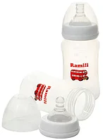 Набор из двух противоколиковых бутылочек Ramili Baby 240MLX2 (240 мл. x2, 0+, слабый поток)