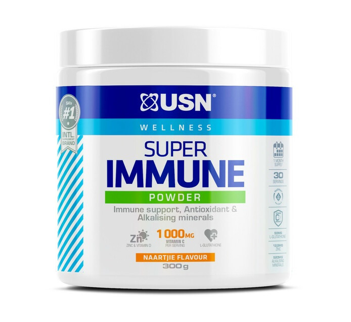 Для иммунитета Wellness Super Immune Powder, 300 g, USN Tangerine - фото 1 - id-p108642147