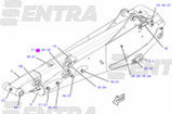 Комплект направляющих (слайдеров) телескопа на экскаваторы-погрузчики Caterpillar 422 - 44, фото 2