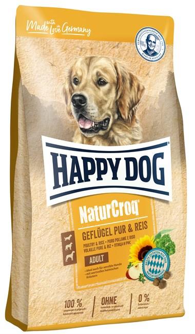 Happy Dog NaturCroq ADULT Poultry&Rice для собак с птицей и рисом, 11кг
