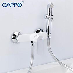 Смеситель гигиен душ Gappo G2048-8  Белый - Хром