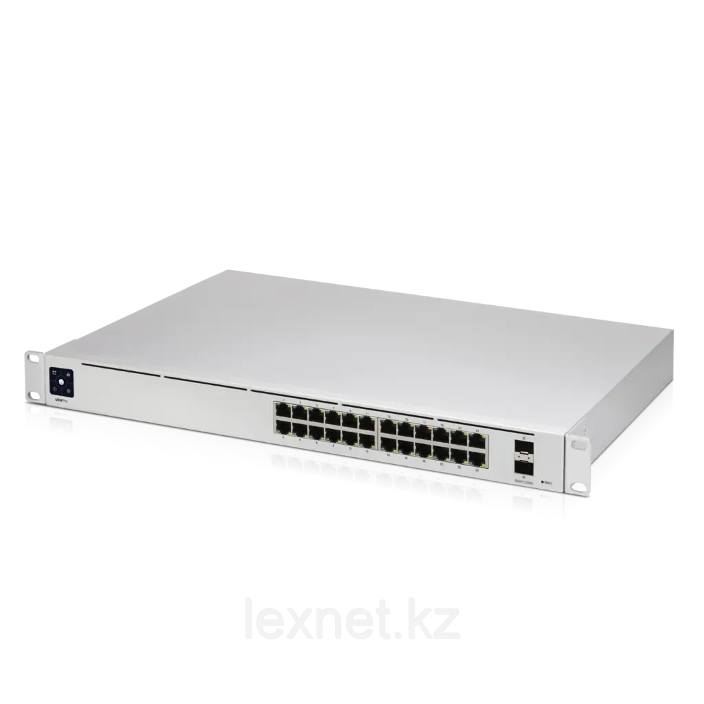 Коммутатор 24PORT 1000M POE 2SFP+ UBIQUITI Unifi Switch Pro 24 POE, 400W (up to 64W channel) - фото 1 - id-p109101348