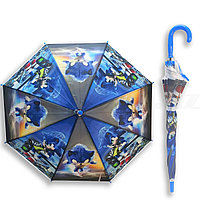 Зонт детский Соник трость 70 синий