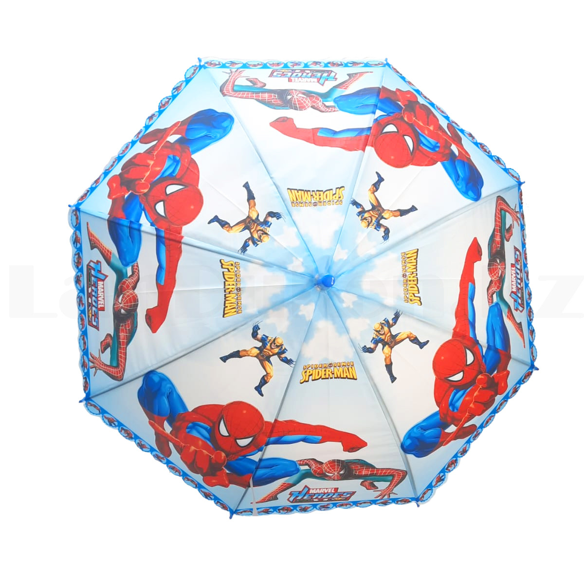 Детский зонт трость 70 см Человек паук синий - фото 3 - id-p109101634