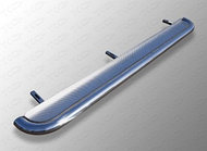 Пороги с площадкой (нерж. лист) 60,3 мм ТСС для Hyundai Santa Fe (DM) 2012-2018