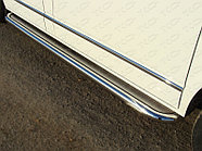 Пороги с площадкой (нерж. лист) 60,3 мм ТСС для Hyundai H-1 2013-2018