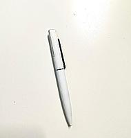 Ручка подарочная шариковая, поворотная, корпус: белый/серебро, синий стержень