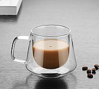 221691 Кружка двойные стенки 250 мл, боросиликатное стекло; D8 x H9.3 см (100шт), / 4870240736450