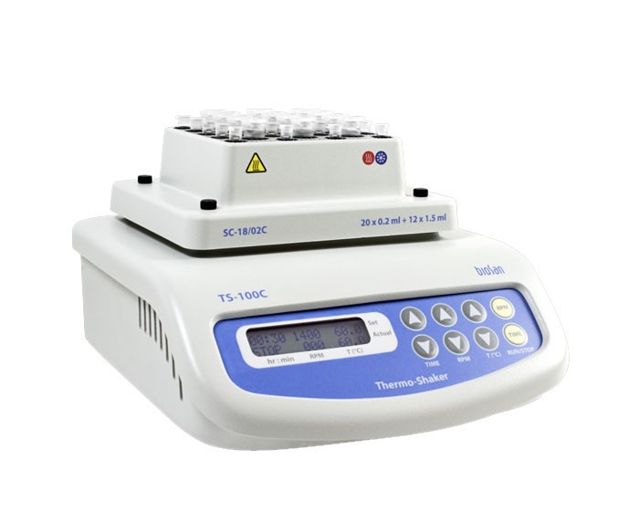 Термошейкер BioSan TS-100C (с охлаждением, +4 +100 °C, 1400 об/мин) - фото 1 - id-p109118277