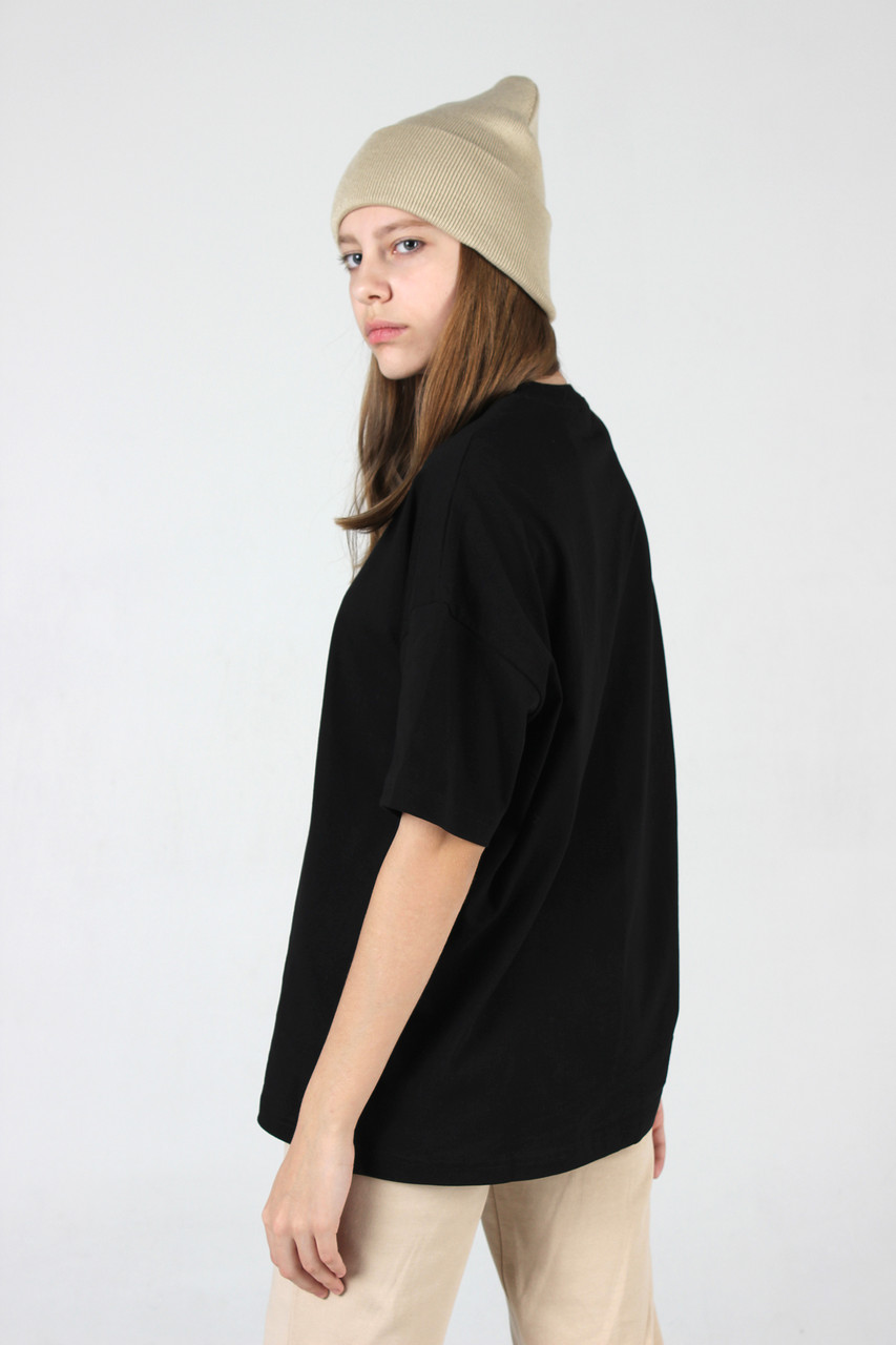 Футболка Унисекс Oversize. Цвет: Черный - фото 5 - id-p109144243