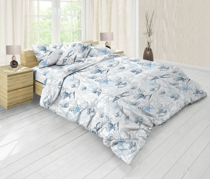 КПБ 1,5 Акватика "Иван да Марья", Хлопок 100%, поплин