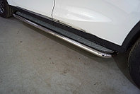 Пороги с площадкой (нерж. лист) 60,3 мм ТСС для Cheryexeed TXL 2020-2021