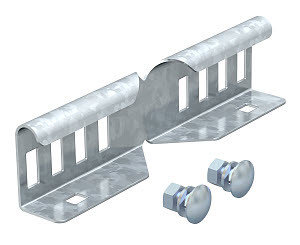 Угловой соединитель для кабельного лестничного лотка 49x200 мм