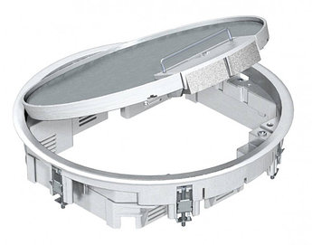 Лючок GESRA7U (универсальный) 10xModul45 (для 2xUT3+1хUT4, алюминий, серебристый)