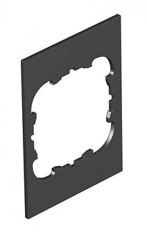 Крышка для напольного бокса Telitank на 1 устройство EK 55x77 мм (ПВХ, черный)