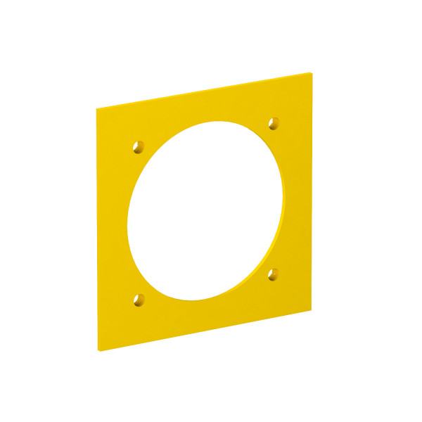 Накладка блока питания VH для монтажа устройств, 95x95 мм, желтая - фото 1 - id-p109145841