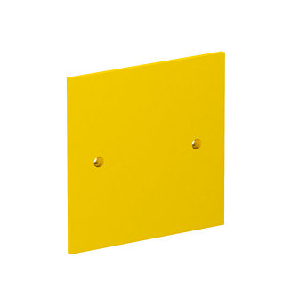 Накладка блока питания VH, глухая, 95x95 мм, желтая