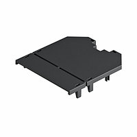 Накладка монтажной коробки UT3 глухая 82,5x76 мм (полиамид, черный)