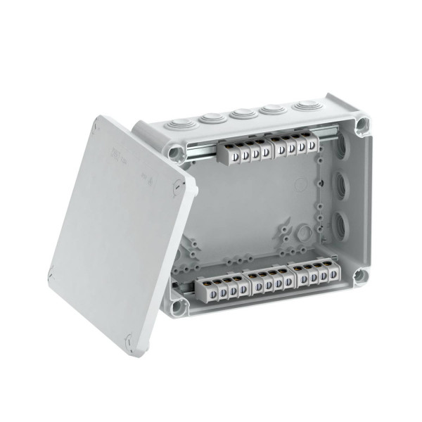 Распределительная коробка T250, 240x190x95 мм, IP66, с клеммой, фото 1