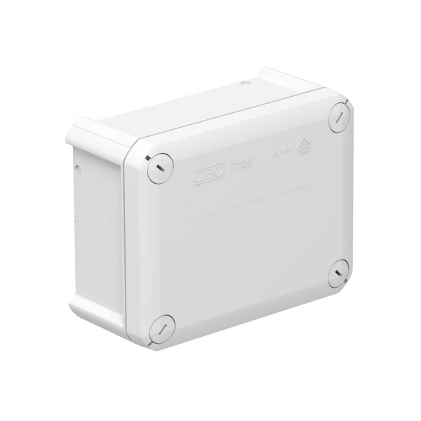 Распределительная коробка T100, 150x116x67 мм, сплошная стенка, IP66, стокойсть к UV, влагозащита - фото 1 - id-p109146251