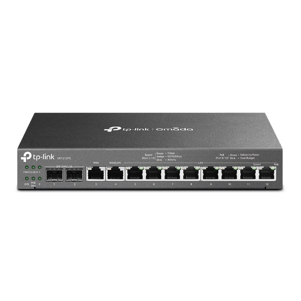 Гигабитный VPN-маршрутизатор со встроенным контроллером Omada и 8 портами PoE+ ER7212PC - фото 1 - id-p109157399