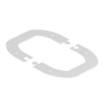 Стыковая рамка для колонны ISSDM45R 185x135x2 мм, сталь белый