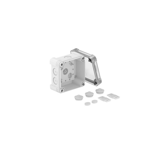Распределительная коробка X01, IP 67, 95х95х60 мм, с прозрачной крышкой, фото 1