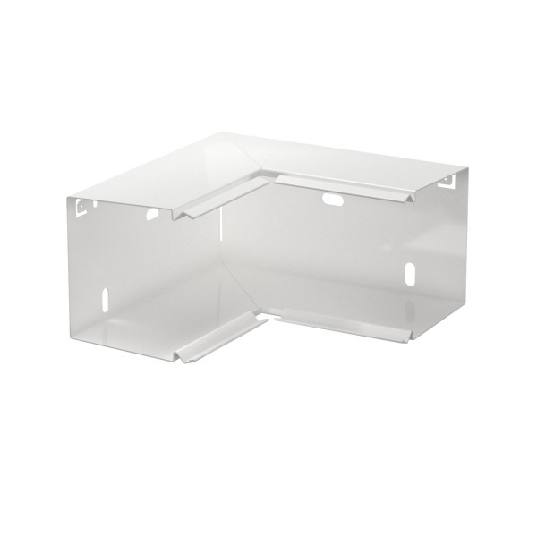 Угол внутренний кабель-канала LKM 80x80 мм, сталь белый, фото 1