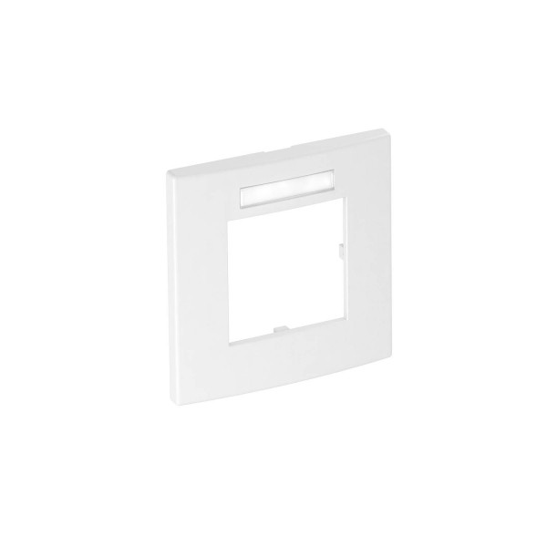Рамка одинарная 1хModul45 (для ЭУИ 45х45 мм) для маркировки вертикал. белая (для 6288569 и 6288572) - фото 1 - id-p109151762
