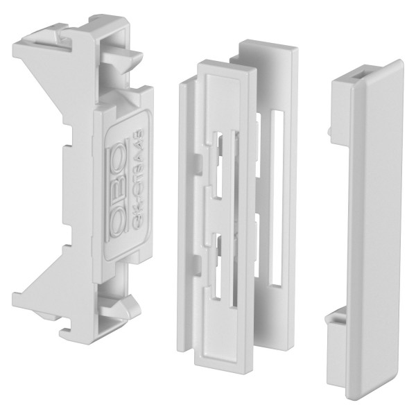 Соединитель крышки для кабель-канала Rapid 45-2, 53x100/160 мм, ПВХ, светло-серый RAL7035, фото 1