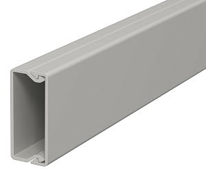 Мини-канал WDK с крышкой 15x40x2000 мм (высота борта 18 мм, крышка 40 мм) ПВХ серый RAL 7030