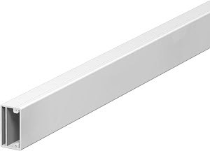 Мини-канал WDK с крышкой 13x25x2000 мм (высота борта 13,5 мм, крышка 25 мм) ПВХ белый RAL 9010, фото 1