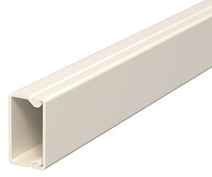 Мини-канал WDK с крышкой 15x30x2000 мм (высота борта 17 мм, крышка 30 мм) ПВХ кремовый RAL 9001, фото 1